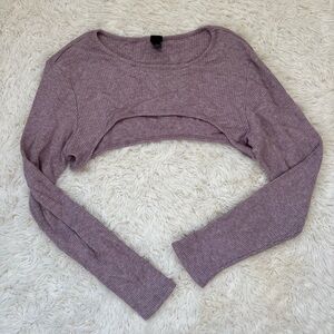 Wild Fable Mauve Ribbed Top